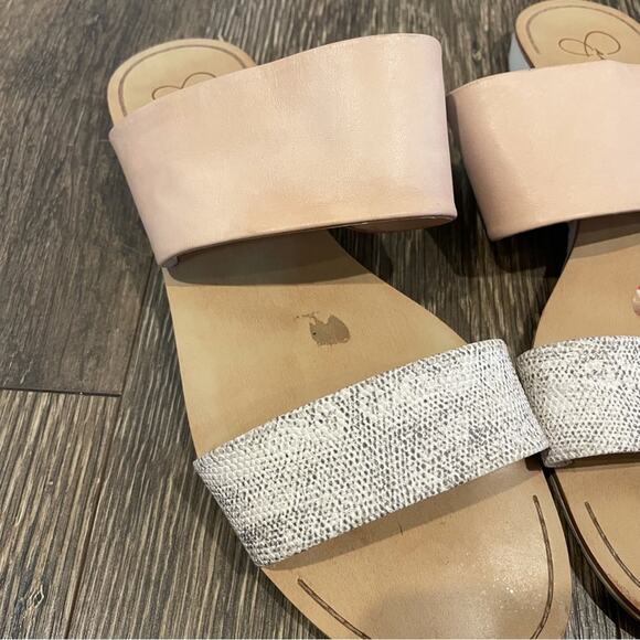 JESSICA SIMPSON Joeyy Leather Slip-On Sandals Size 10 - Picture 7 of 7